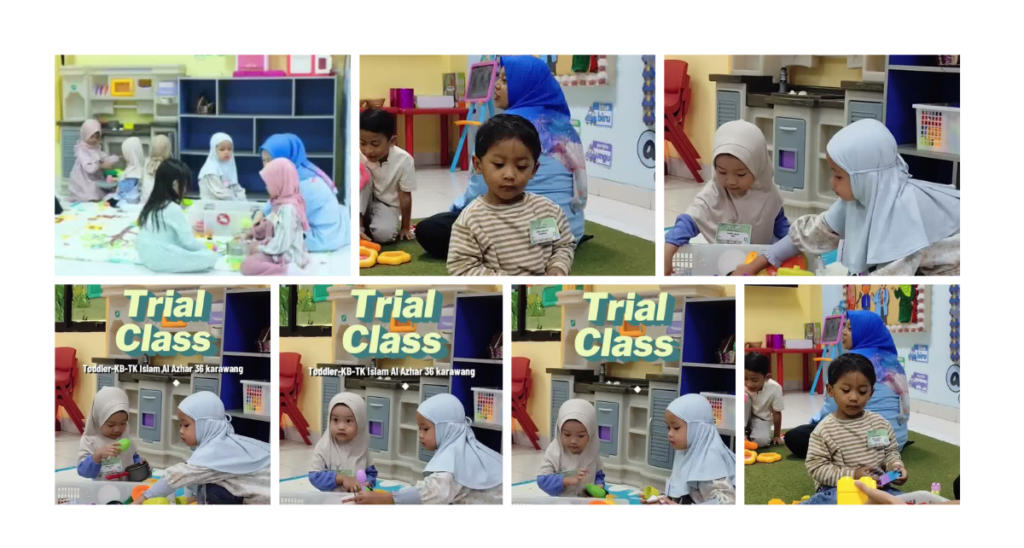 Keseruan Trial Class di TK Islam Al Azhar 36 Karawang