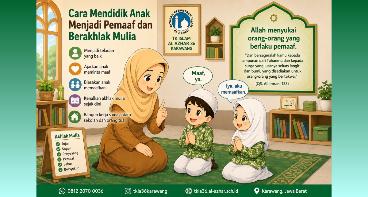 Cara Mendidik Anak Menjadi Pemaaf dan Berakhlak Mulia